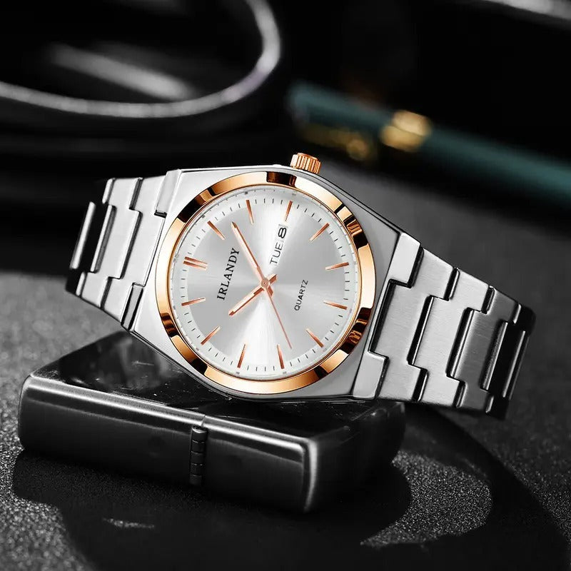 men women s fashion quartz watch stainless