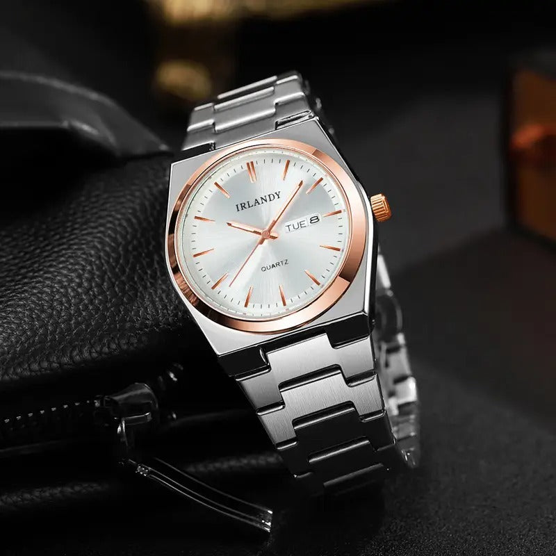 men women s fashion quartz watch stainless