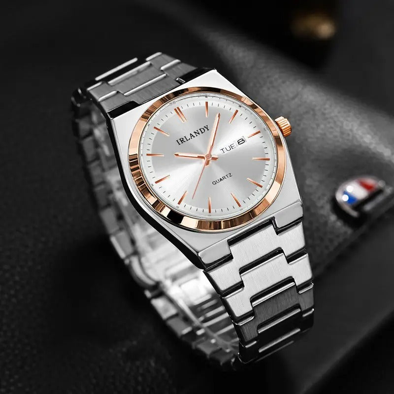 men women s fashion quartz watch stainless