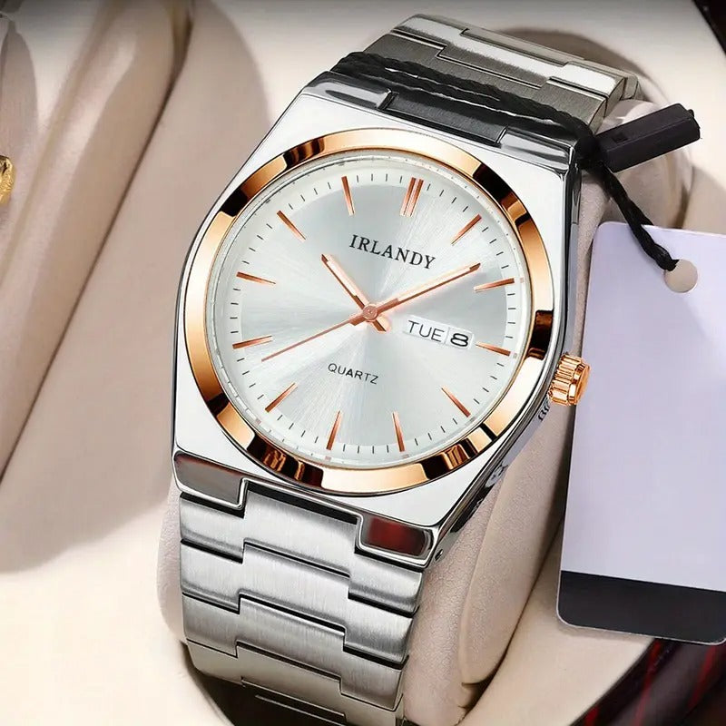 men women s fashion quartz watch stainless