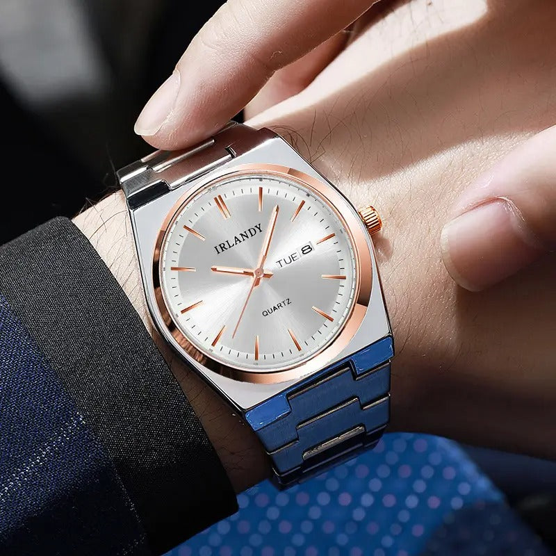men women s fashion quartz watch stainless