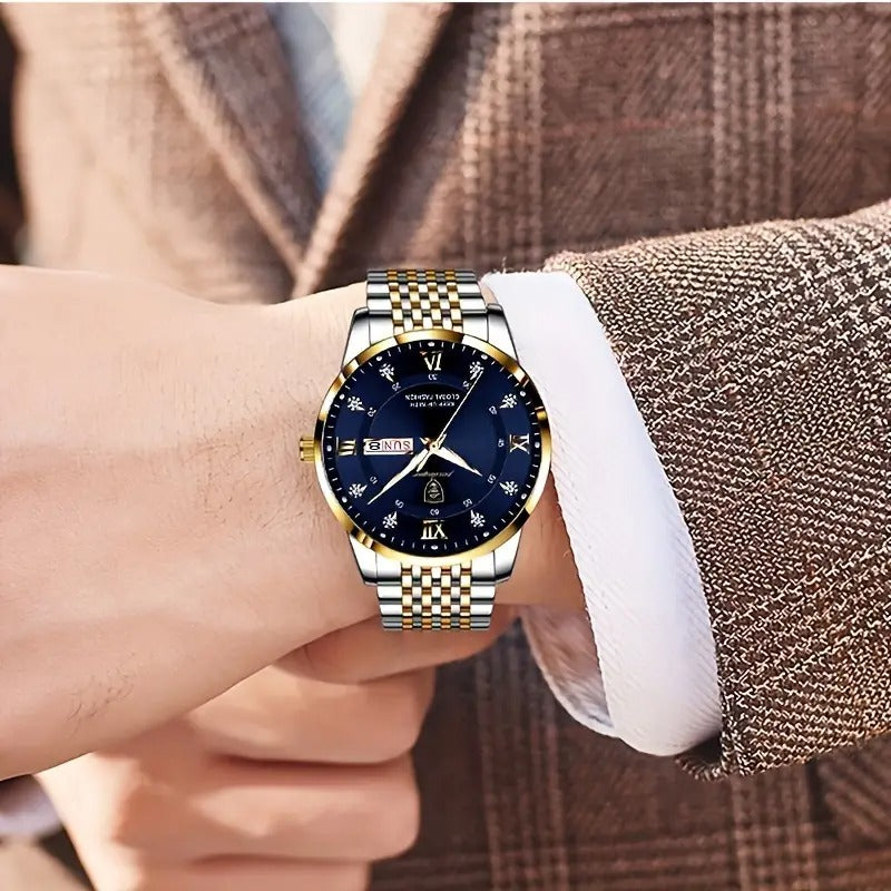 1 piece of mens stylish quartz watch - jewelry & accessories