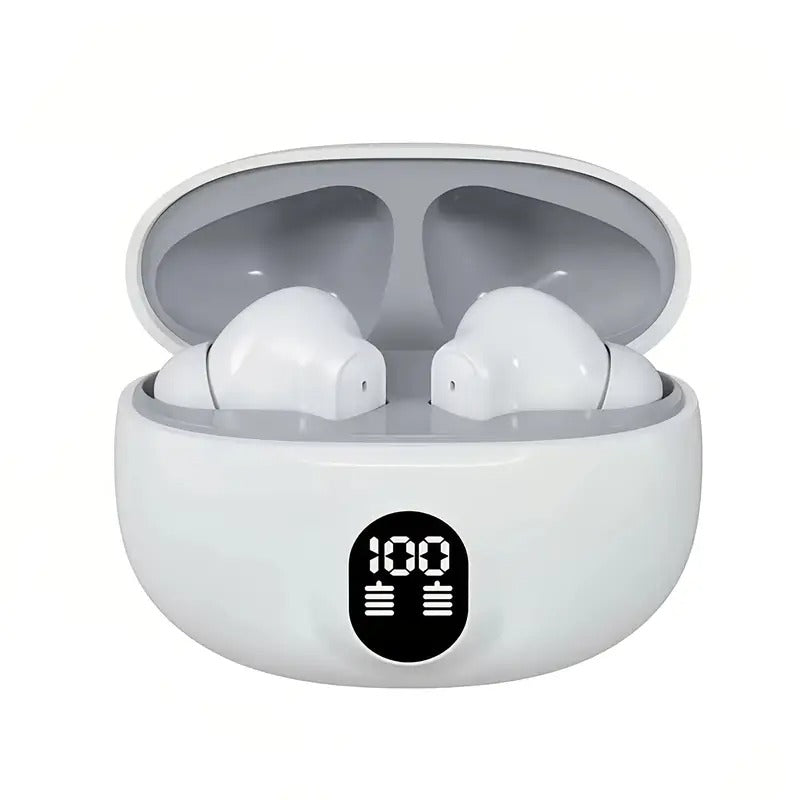 Display true wireless earbuds type c charging case