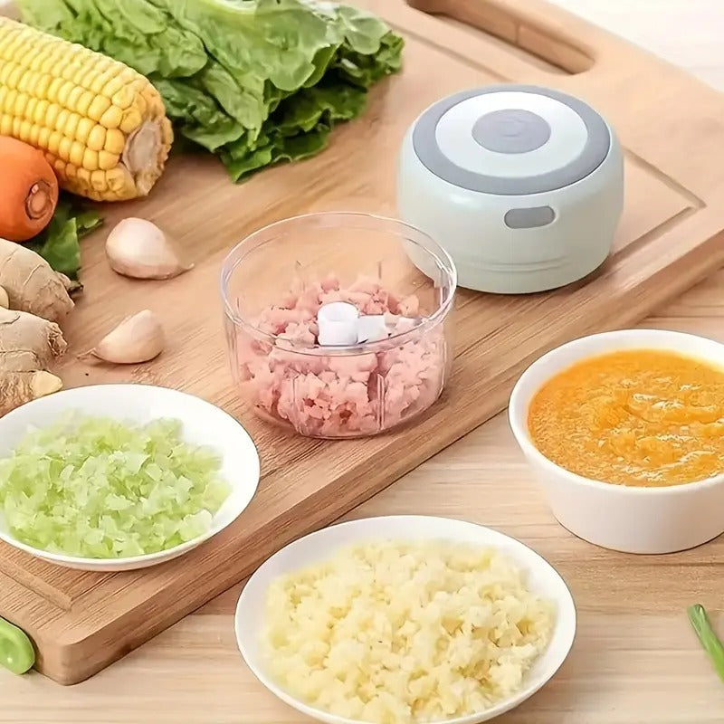 Usb rechargeable electric vegetable chopper – powerful mini