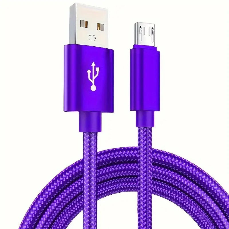 Fast charging micro usb cable nylon braided data cable
