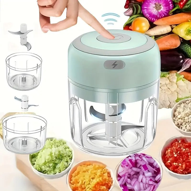 Usb rechargeable electric vegetable chopper – powerful mini