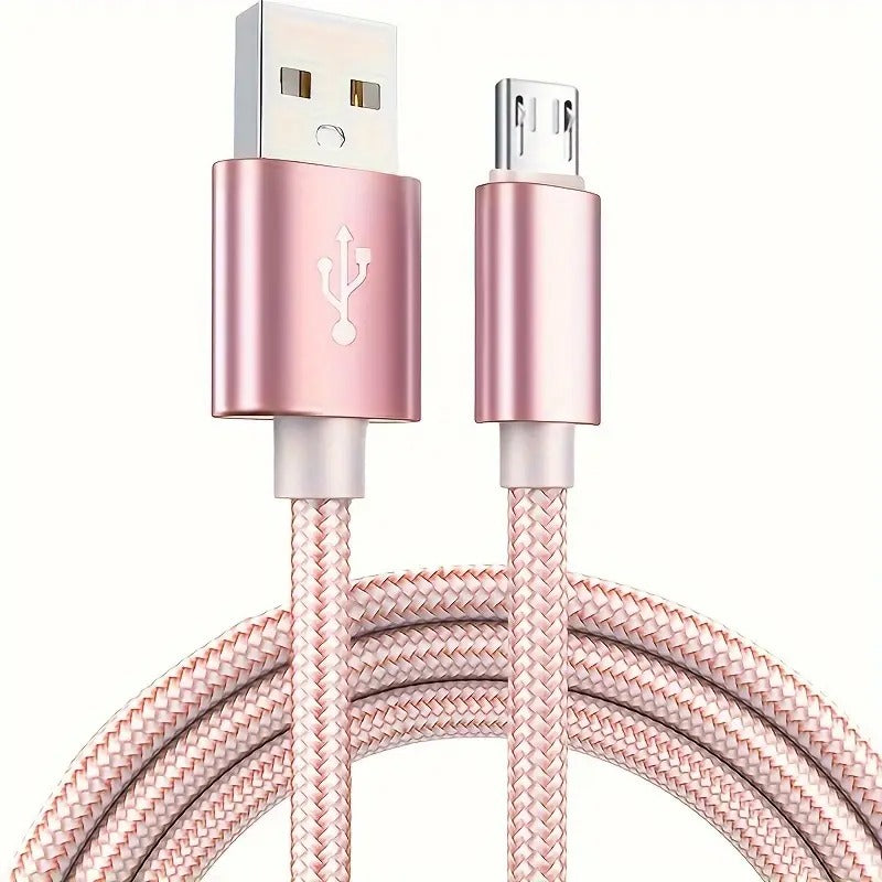 Fast charging micro usb cable nylon braided data cable