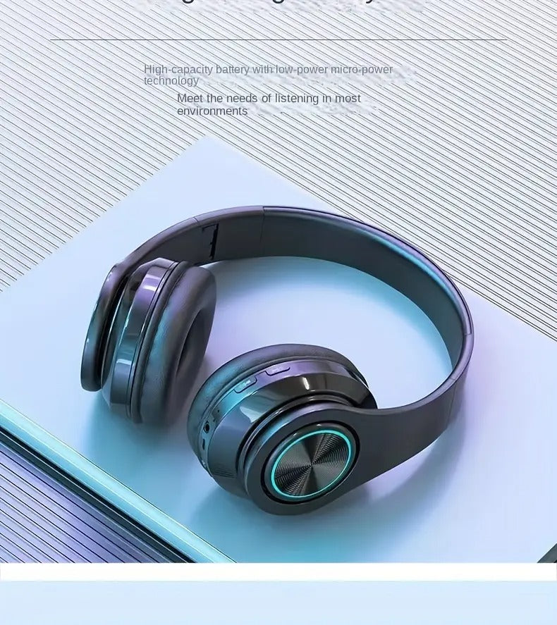 39 luminous wireless headphones plug in wired wireless