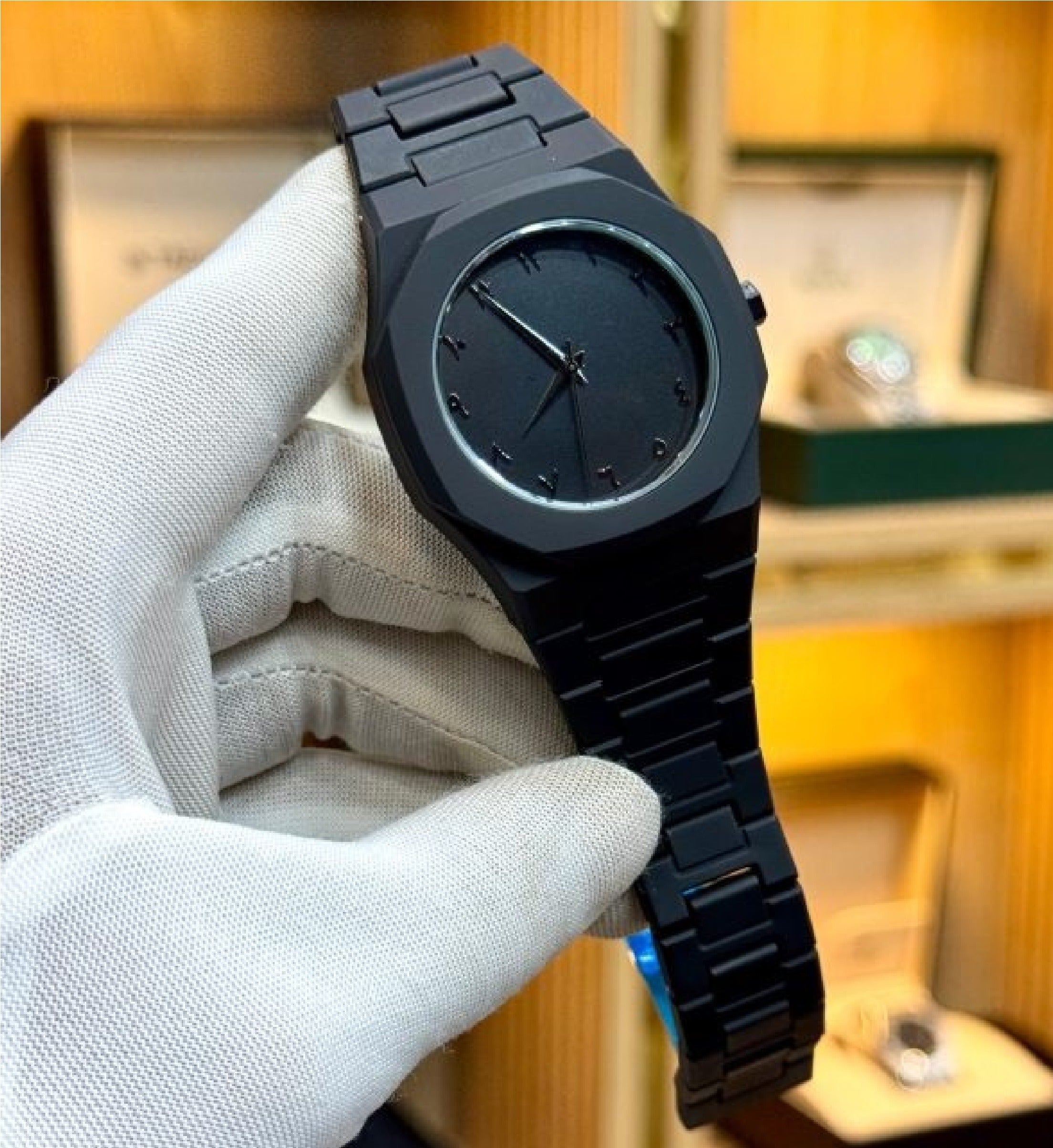Black Arabic Aura Watch For Men Stylish Aura Watch