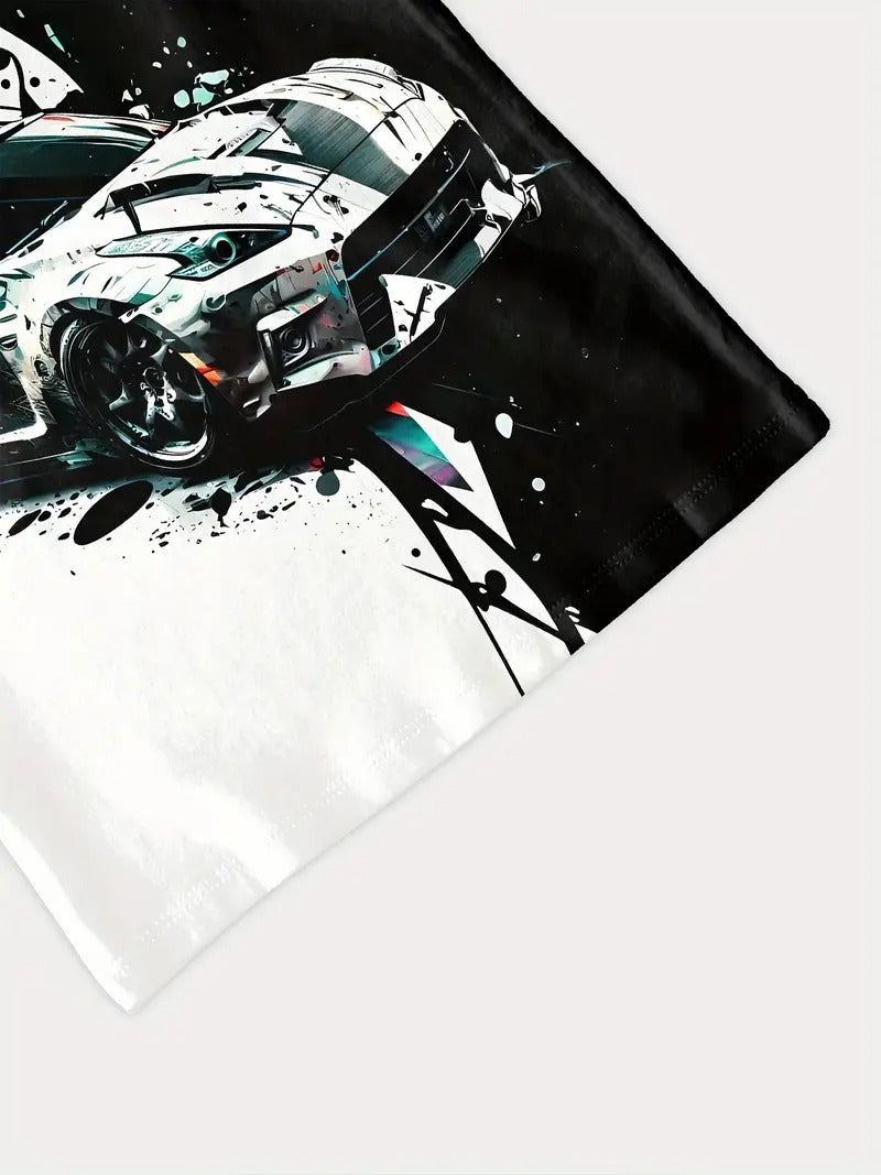 boys' 3d printed graphic t shirt casual short sleeve round