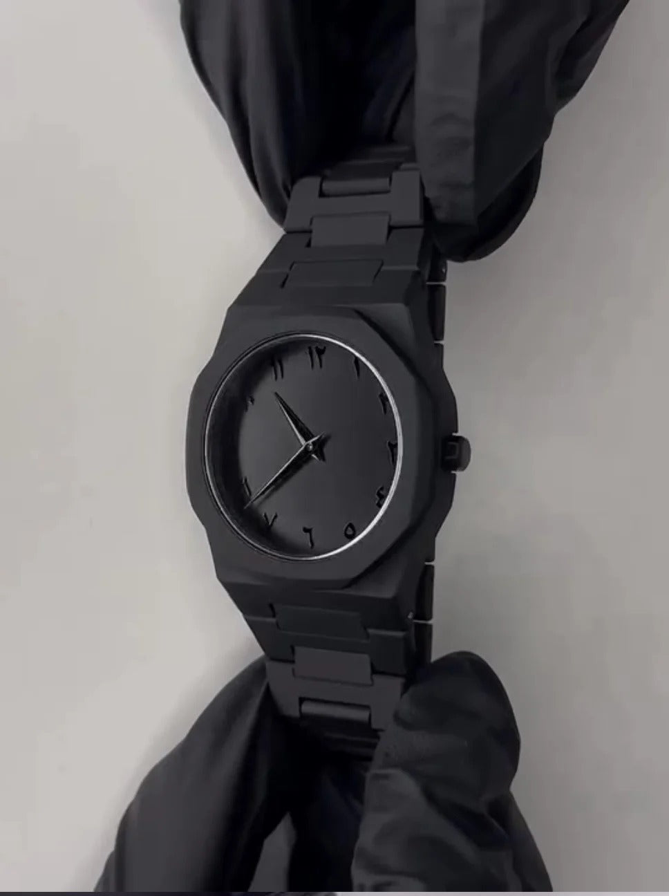Black Arabic Aura Watch For Men Stylish Aura Watch